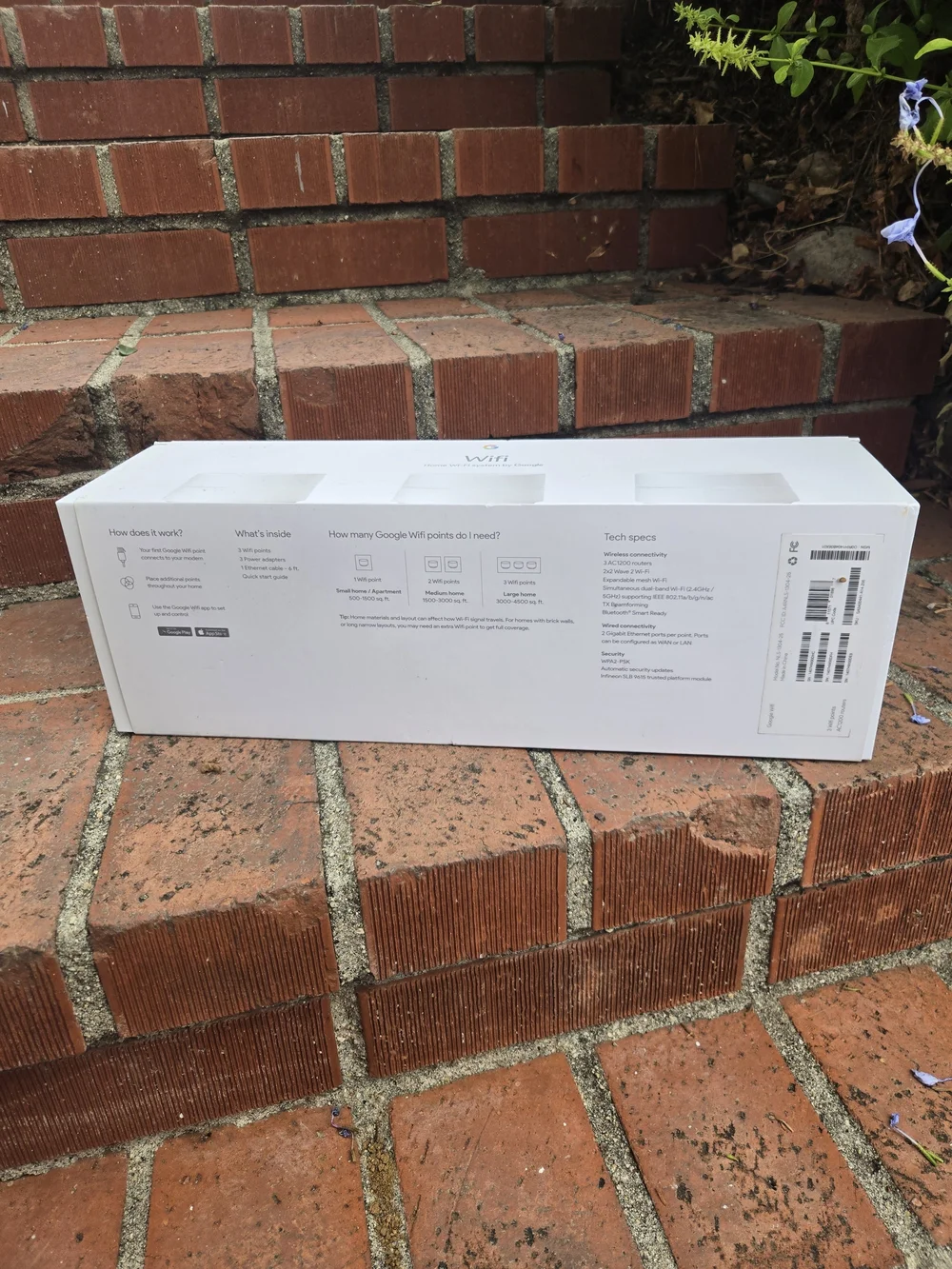 Google Home Wifi System Mesh Router - White (New Open Box)
